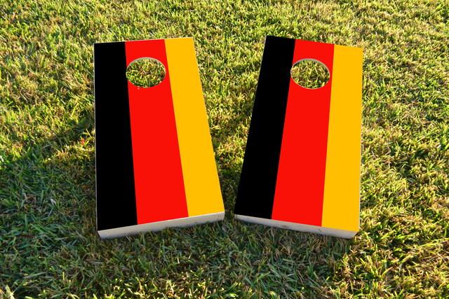 Germany National Flag Themed Custom Cornhole Board Design