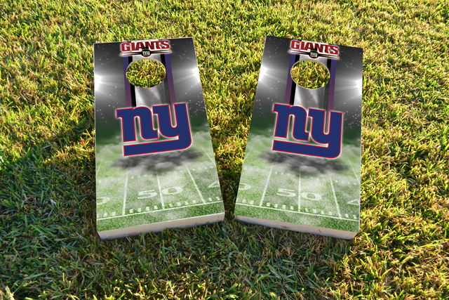 NFL New York Giants Themed Custom Cornhole Board Design
