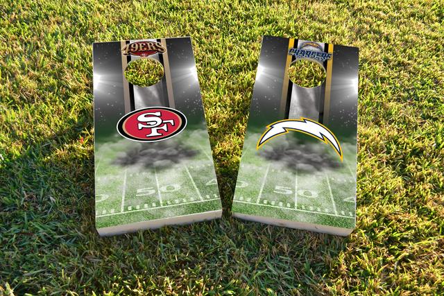 NFL San Francisco 49ers Themed Custom Cornhole Board Design
