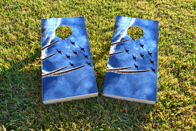 Four Jet Air Force Custom Cornhole Board