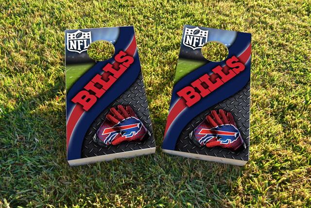 NFL 2 (Buffalo Bills) Themed Custom Cornhole Board Design