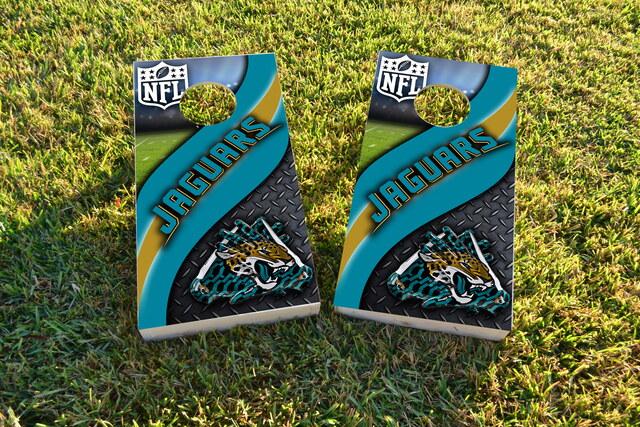 NFL 2 (Jacksonville Jaguars) Themed Custom Cornhole Board Design