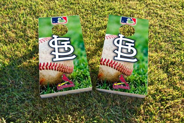 MLB (St Lousi Cardinals) Themed Custom Cornhole Board Design