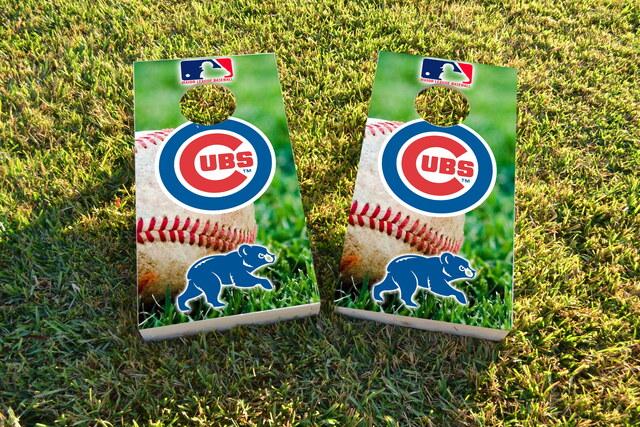 MLB (Chicago Cubs) Themed Custom Cornhole Board Design