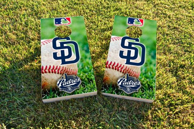 MLB (San Diego Padres) Themed Custom Cornhole Board Design