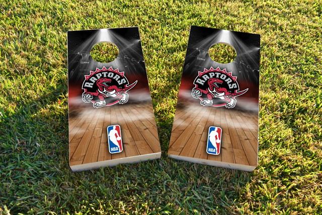 NBA Team (Toronto Raptors) Themed Custom Cornhole Board Design