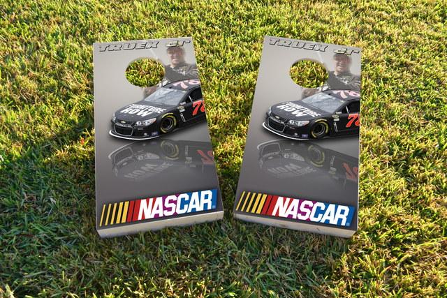 NASCAR (Martin Truex Jr) Themed Custom Cornhole Board Design