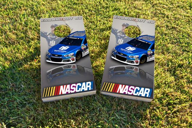 NASCAR (Dale Earnhardt Jr) Themed Custom Cornhole Board Design