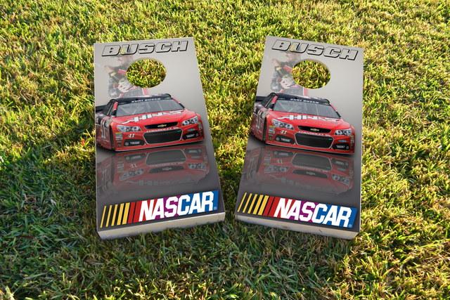 NASCAR (Kurt Busch) Themed Custom Cornhole Board Design