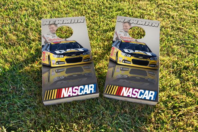 NASCAR (Ryan Newman) Themed Custom Cornhole Board Design