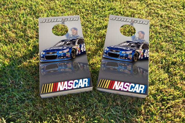 NASCAR (Jimmie Johnson) Themed Custom Cornhole Board Design