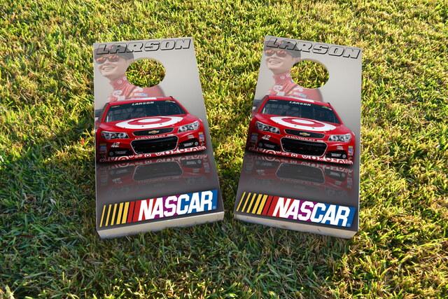 NASCAR (Kyle Larson) Themed Custom Cornhole Board Design