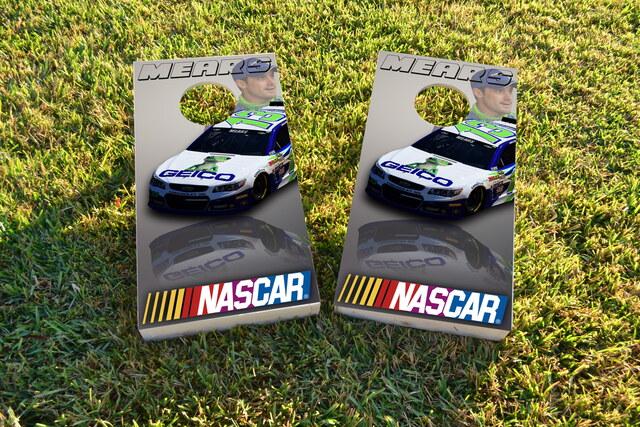 NASCAR (Casey Mears) Themed Custom Cornhole Board Design