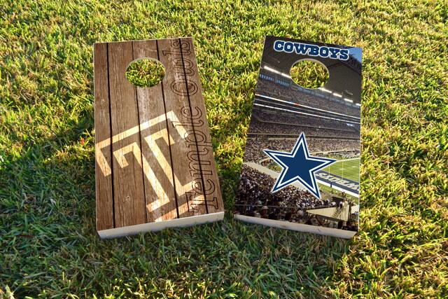 NCAA Wood Slat (Temple University) Themed Custom Cornhole Board Design