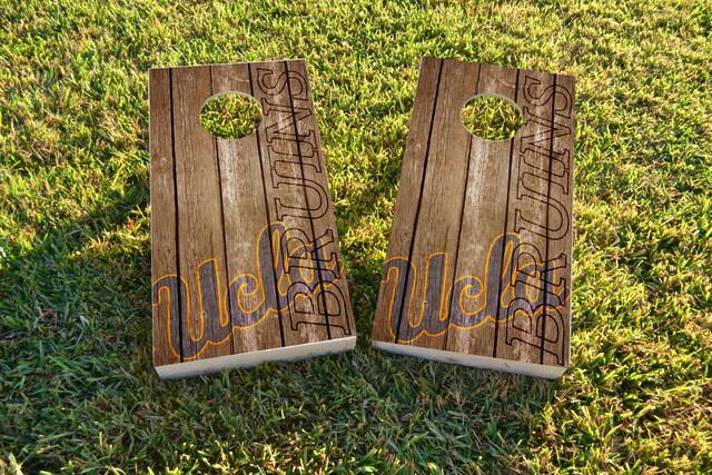 NCAA Wood Slat (UCLA Bruins) Themed Custom Cornhole Board Design