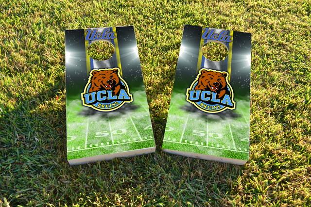 NCAA Field (UCLA Bruins) Themed Custom Cornhole Board Design