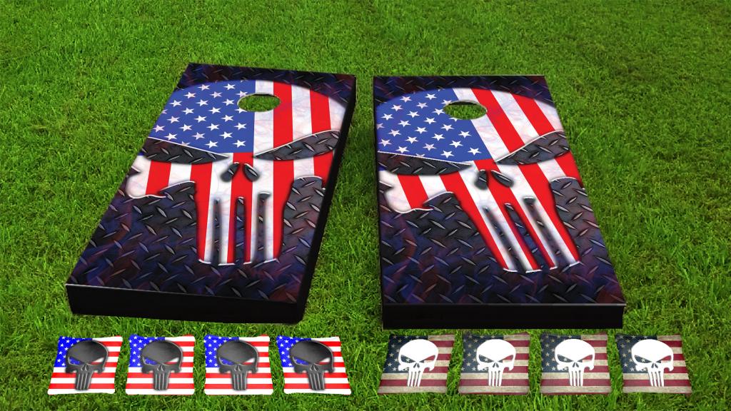 American Flag Cornhole Game Set