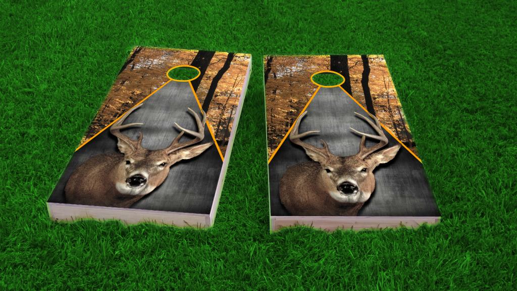 Hunting Bear Deer Cornhole Boards