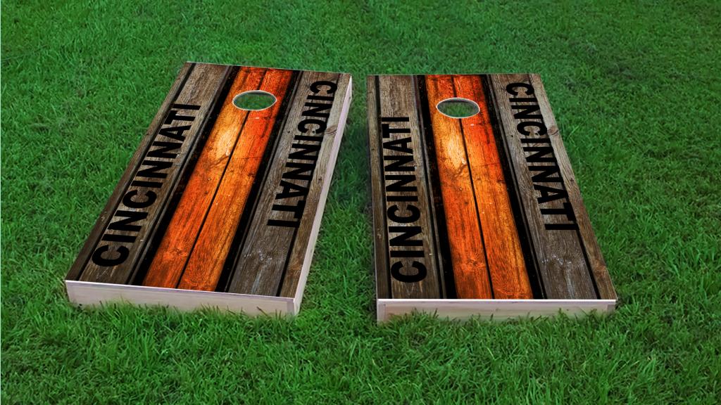 Different Types Of Football Themed Custom Cornhole Boards