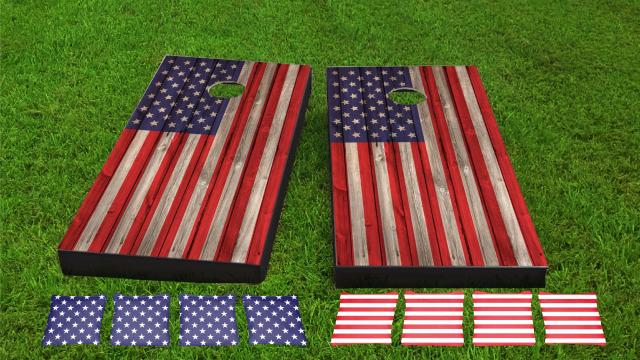 Wood Slat American Flag Combo Kit