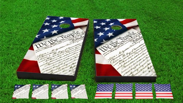 We the People Cornhole Board Combo Kit