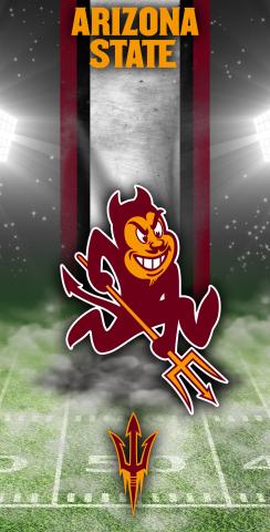NCAA Field (Arizona State Sun Devils) Themed Custom Cornhole Board Design
