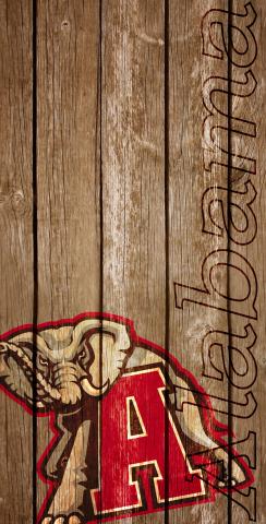 NCAA Wood Slat (Alabama Crimson Tide) Themed Custom Cornhole Board Design