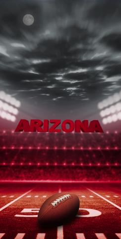 Arizona Football Themed Custom Cornhole Board Design
