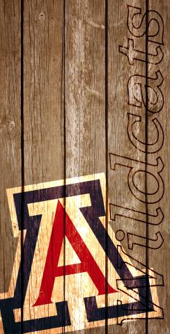 NCAA Wood Slat (Arizona Wildcats) Themed Custom Cornhole Board Design