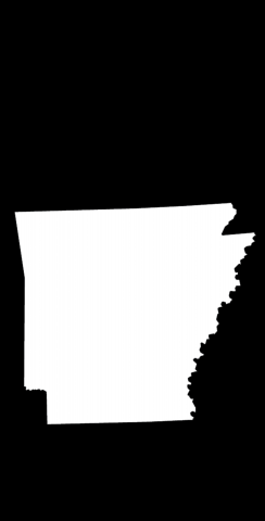 Black Arkansas Themed Custom Cornhole Board Design
