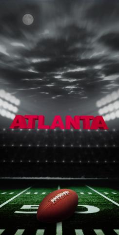 Atlanta Football Themed Custom Cornhole Board Design