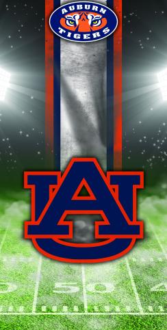 NCAA Field (Auburn Tigers) Themed Custom Cornhole Board Design