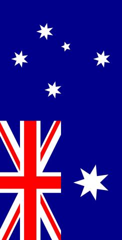 Australia National Flag Themed Custom Cornhole Board Design