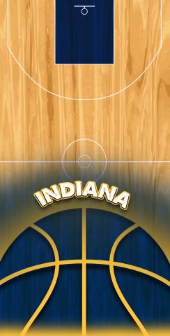 Basketball Indiana Themed Custom Cornhole Board Design