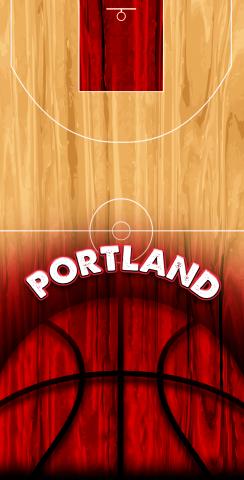 Basketball Portland Themed Custom Cornhole Board Design