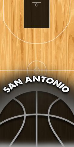 Basketball San Antonio Themed Custom Cornhole Board Design