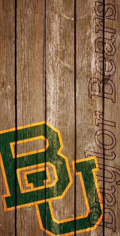 NCAA Wood Slat (Baylor Bears) Themed Custom Cornhole Board Design