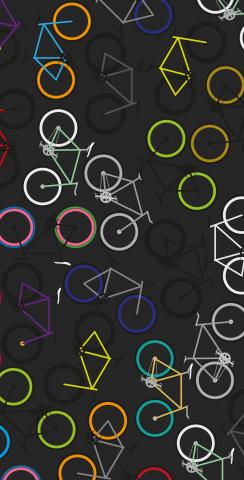 Bicycle Art Themed Custom Cornhole Board Design