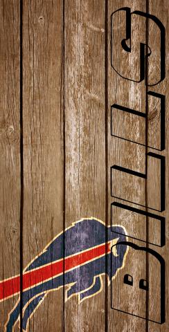 NFL Wood Slat (Buffalo Bills) Themed Custom Cornhole Board Design