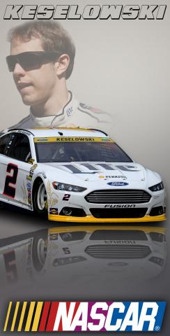 NASCAR (Brad Keselowski) Themed Custom Cornhole Board Design