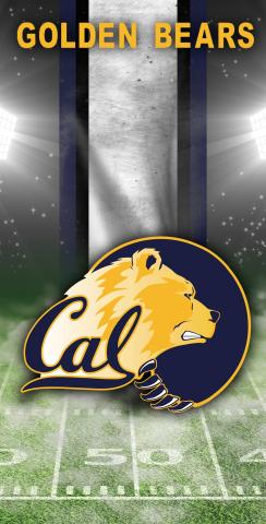 NCAA Field (California Golden Bears) Themed Custom Cornhole Board Design