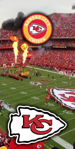 NFL Stadium (Kansas City Chiefs) Themed Custom Cornhole Board Design