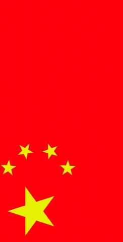 China National Flag Themed Custom Cornhole Board Design