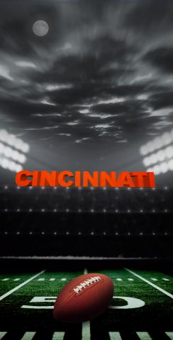 Cincinnati Football Themed Custom Cornhole Board Design