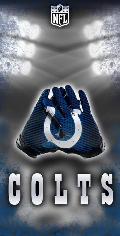 NFL Gloves (Indianapolis Colts) Themed Custom Cornhole Board Design