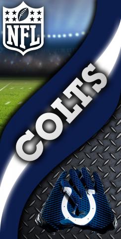 NFL 2 (Indianapolis Colts) Themed Custom Cornhole Board Design