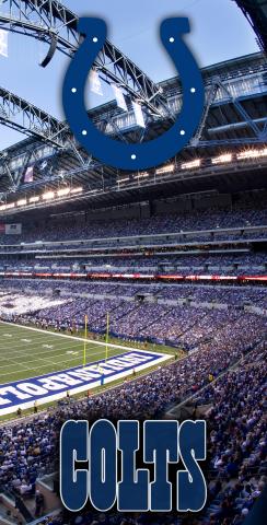 NFL Stadium (Indianapolis Colts) Themed Custom Cornhole Board Design