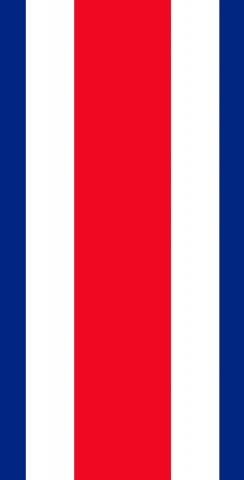  Costa Rica National Flag Themed Custom Cornhole Board Design