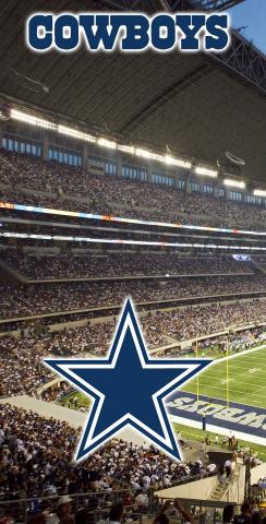 NFL Stadium (Dallas Cowboys) Themed Custom Cornhole Board Design