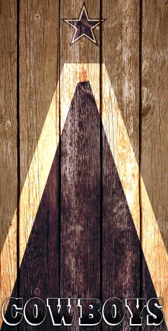 NFL Triangle (Dallas Cowboys) Themed Custom Cornhole Board Design